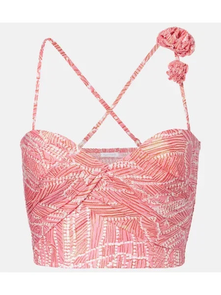 Cropp top Poupette St Barth cu imagine roz