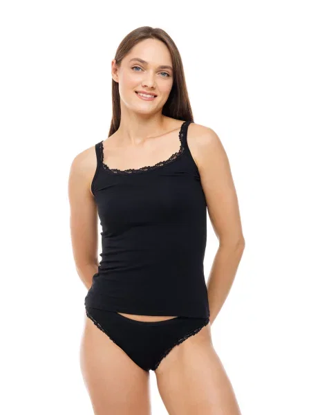 Майка для дому Наталюкс бамбук чорний