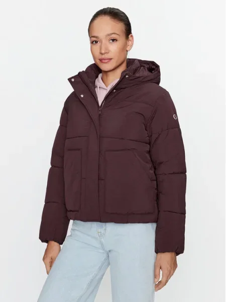 Champion Преходно яке Hooded Jacket Custom Fit кафяв