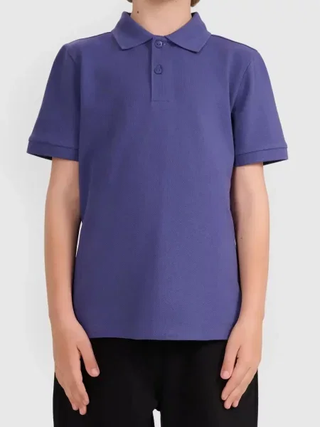KOSZULKA POLO CHŁOPIĘCA 4F T-SHIRT SPORTOWY niebieska