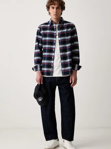 Tommy Jeans cămașă pentru bărbați din