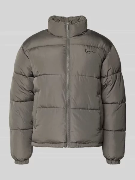 Kurtka pikowana o kroju regular fit z wyhaftowanym logo model ‘Signature’ Karl Kani