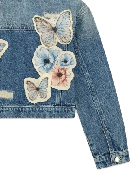 Kurtka jeansowa dziecięca Guess niebieska