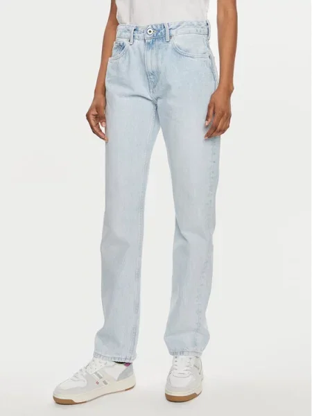 Pepe Jeans Jeansy Straight Fit modrá