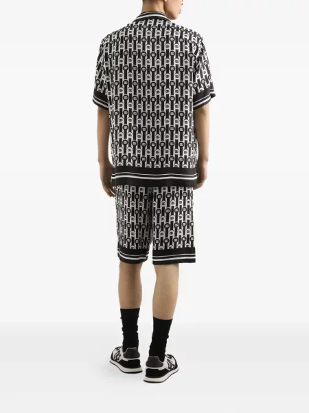 Pantaloni scurți Dolce & Gabbana cu imagine negru