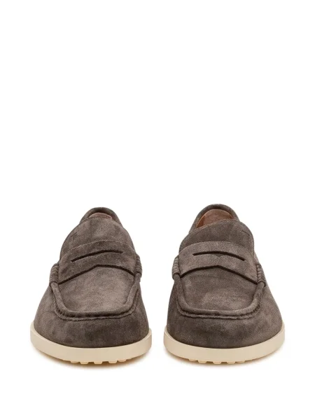 Loaferice Tod's od brušene kože siva