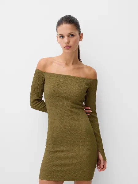 Bershka Rochie oliv