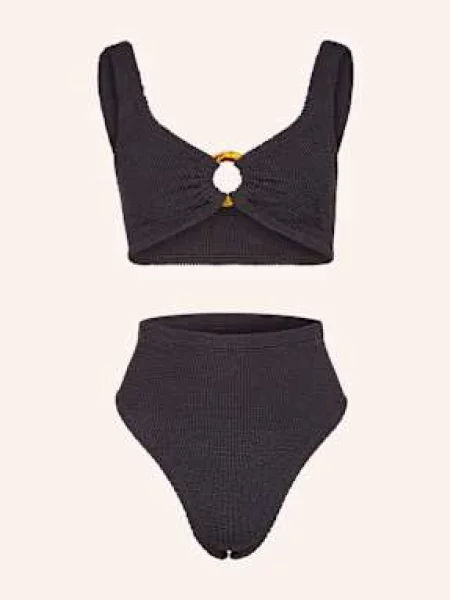 Bikini Hunza G frotte czarny