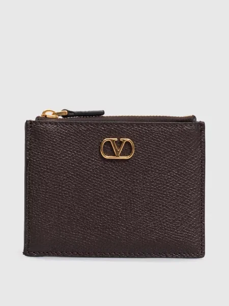 Кожаный кошелек Valentino коричневый