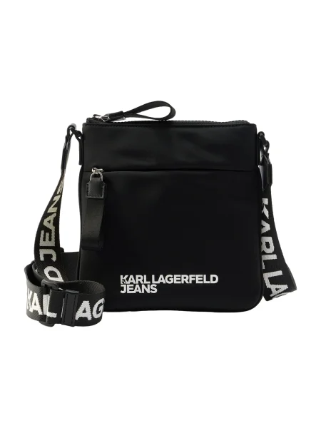 KARL LAGERFELD JEANS Torba za čez ramo črna bela