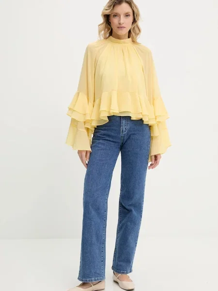 Блузка Answear.LAB однотонна жовтий