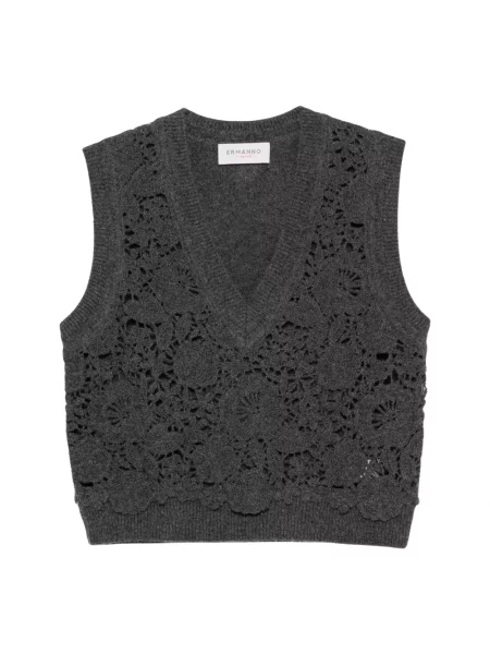 Sweter Ermanno Scervino wełniany szary