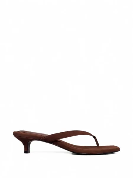 Sandale Black Suede Studio din piele de căprioară negru