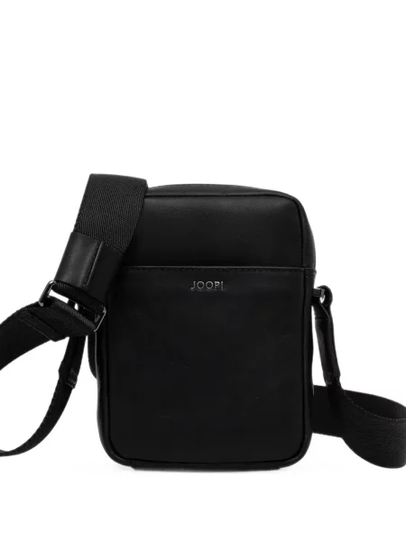 Geantă crossbody Joop! din piele cu autograf negru