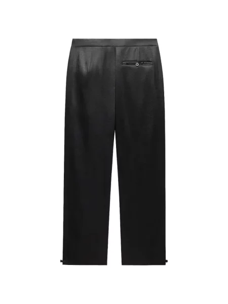 Pantaloni Shanghai Tang din satin negru
