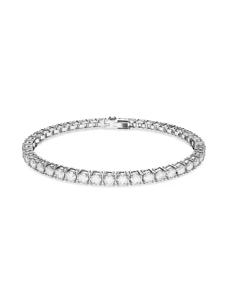 Brăţară Swarovski transparente argintiu