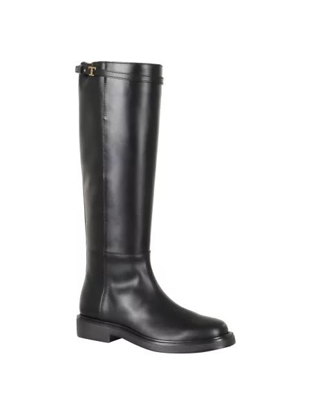 Kozaki Tod's skórzane czarne