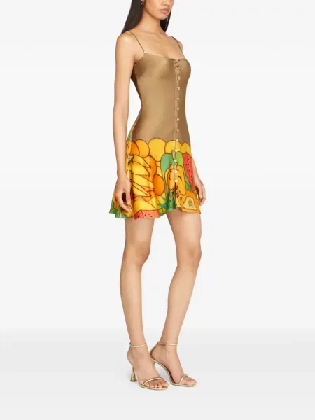 Rochie mini Donde Esteban cu imagine maro