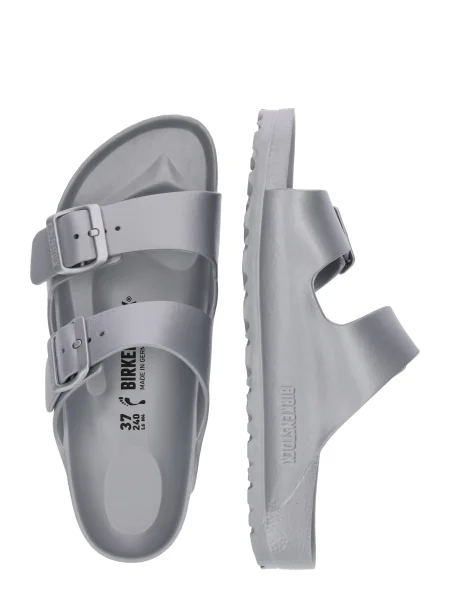 BIRKENSTOCK Nizki natikači Arizona srebrno-siva siva