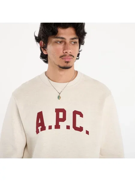 Hanorac A.P.C. Sweat Harris Gots Ecru Chine XL