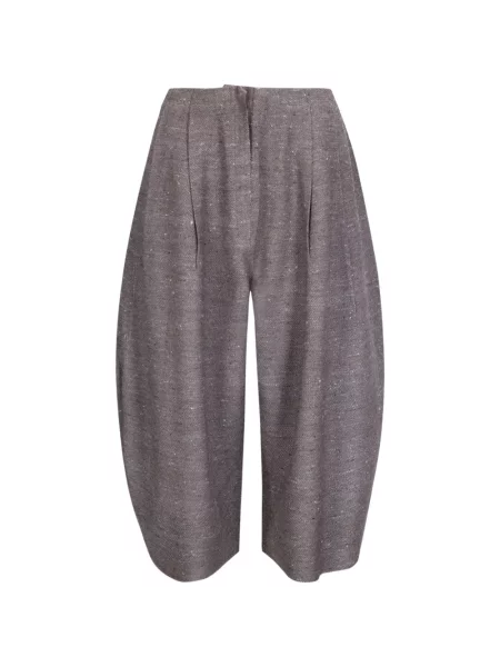 Spodnie Boboutic plisowane brązowe