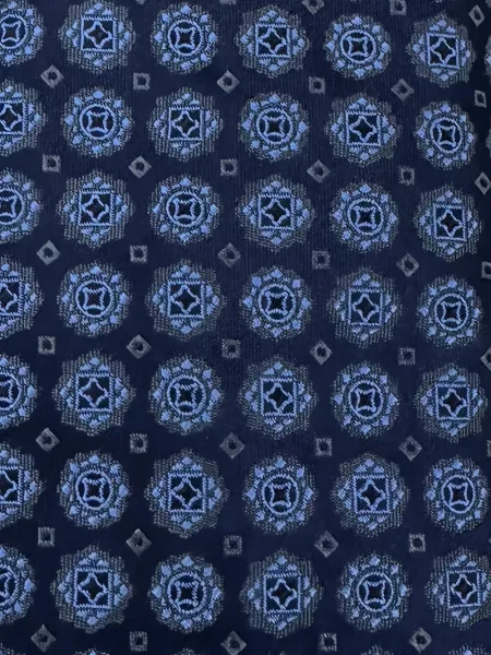 Krawat Kiton z nadrukiem niebieski