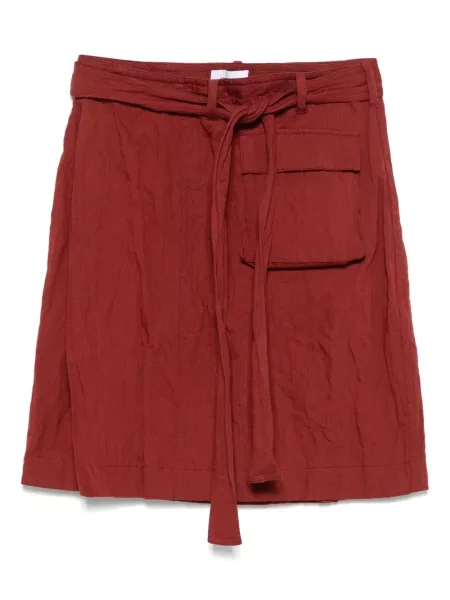 Mała mały spódnica mini Ferragamo kopertowa czerwona