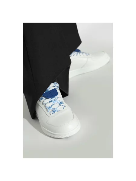 Sneakersy Burberry skórzane białe