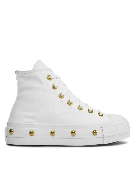 Кецове Converse Chuck Taylor All Star Lift Platform Star Studded бял