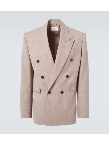 Sacou Saint Laurent de lână bej