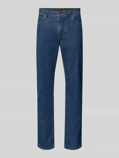 Jeansy w kroju regular fit z ultralekkiego denimu Christian Berg Men