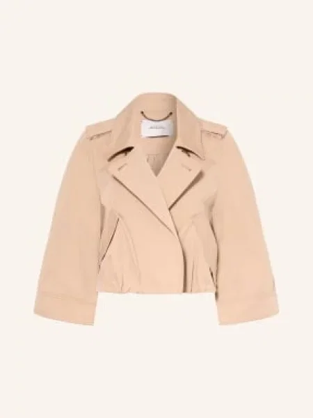 Dorothee Schumacher Trenchová Bunda Luxury Layer béžová