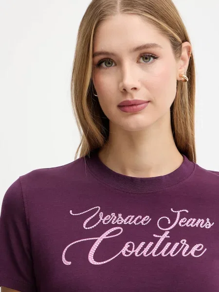 Футболка Versace Jeans Couture бордовий