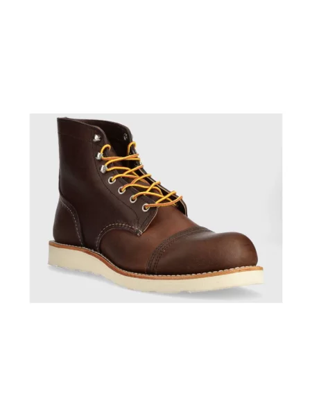 Botki Red Wing Shoes skórzane czerwone