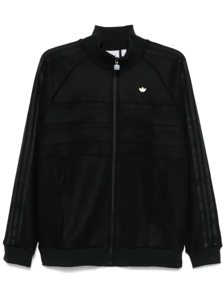 Dryžuotos bėgimas kelnės Adidas su autografu juoda