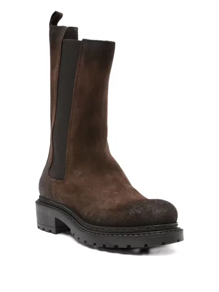 Botine Metisse din piele de căprioară maro