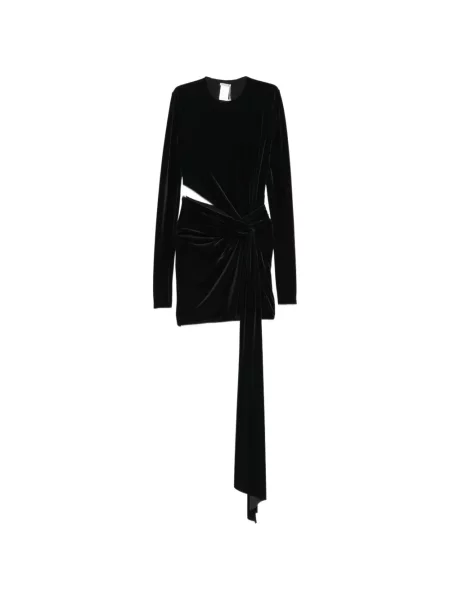 Rochie mini Amazuìn de catifea negru