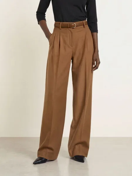 Max Mara Studio Spodnie Typu Marlena Cocco braun