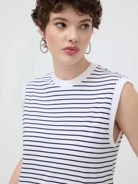Top Abercrombie & Fitch bílý