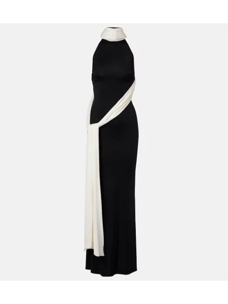 Rochie The New Arrivals Ilkyaz Ozel cu gât halter negru