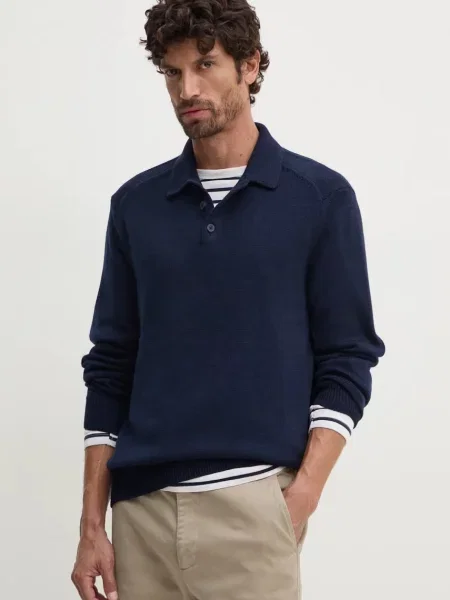 Pulover s primesjo volne Armani Exchange mornarsko modra