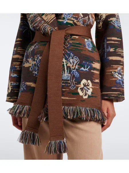 Cardigan Alanui de lână maro