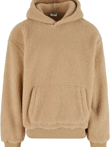 Hanorac cu glugă Urban Classics teddy bej