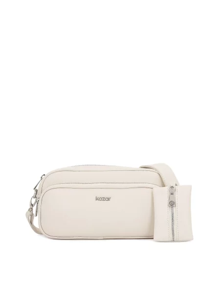 Kazar Torba za čez ramo volneno bela