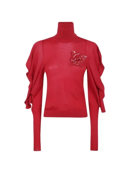 Pulover Blumarine drapat roșu