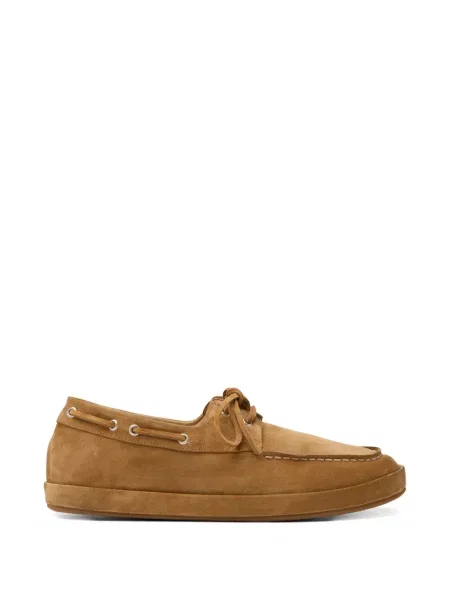 Pantofi loafer Marsell cu șireturi din dantelă maro