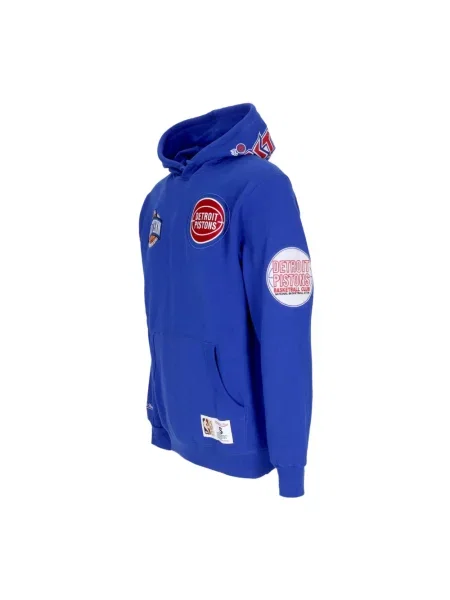 Bluza z kapturem Mitchell & Ness polarowa z kapturem niebieska