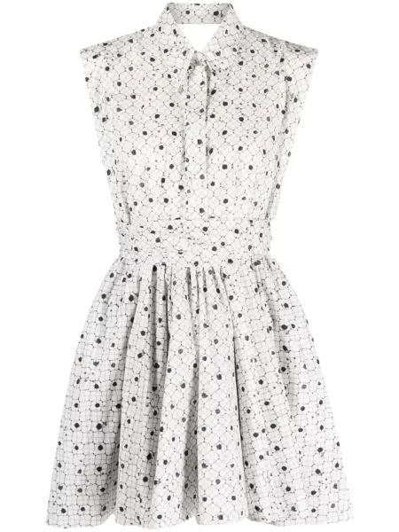 Rochie Philosophy Di Lorenzo Serafini fără mâneci cu imagine alb