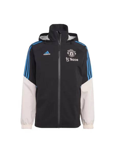 Kurtka do piłki nożnej Adidas Manchester United Condivo 22 Storm czarna