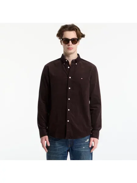 Риза Tommy Hilfiger Solid Corduroy Rf Shirt Chocolate L